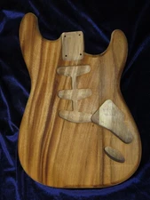 Reclaimed Acacia Koa Wood Strat Style body -Standard Hardtail - 4lbs 12oz  #3555