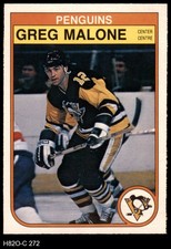 1982 O-Pee-Chee #272 Greg Malone Penguins 8 - NM/MT