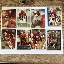 8 Card Vintage Jerry Rice Lot Awesome Cards
