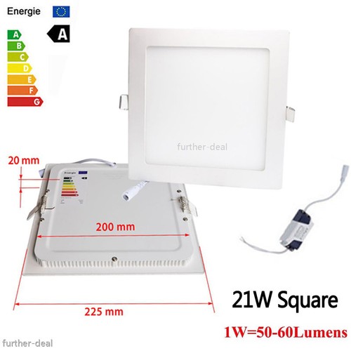 9W 12W 15W 18W 21W LED Recessed Ceiling Panel Down Lights Fixture Lamp White AC - Picture 25 of 26