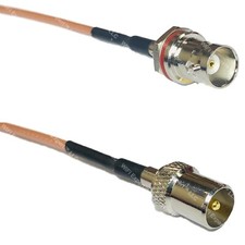 RG316 BNC FEMALE SM BULKHEAD to DVB TV Pal Male RF Cable Rapid-SHIP LOT