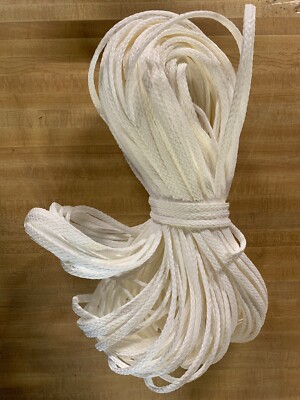 5/16'' x 100 ft. High Tenacity Hollow Braid Polyethylene Rope. White.