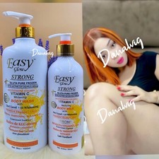 Easy Glow Gluthathione X1 Whitening Vitamin.C Toning Milk Lotion  Shower Bath