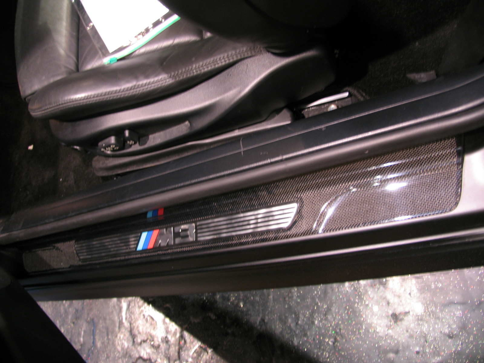 Carbon Fiber Door Sills Step Plates Kick Panel trim fit for BMW M3 E46