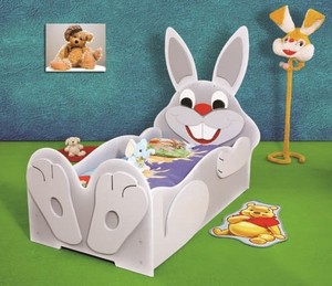rabbit in bed