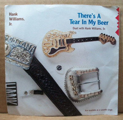 Hank Williams Jr - There's A Tear In My Beer/You Brought Me Down To Earth(45 RPM