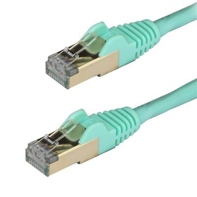 StarTech.com 10 Gigabit Geschirmtes (SFTP) Cat6a RJ45 Patchkabel 1m   Aqua
