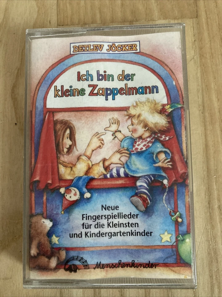 Kassette Detlev Jöker, Ich Bin Der kleine Zappelnann, Fingerspiellieder Kinder