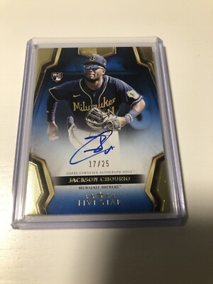2024 Topps Five Star Jackson Chourio Blue On Card Auto 17/25