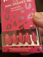 Red Aspen, Cat Nap, Adley Press On Nails Pink Lepoard Press on Nails