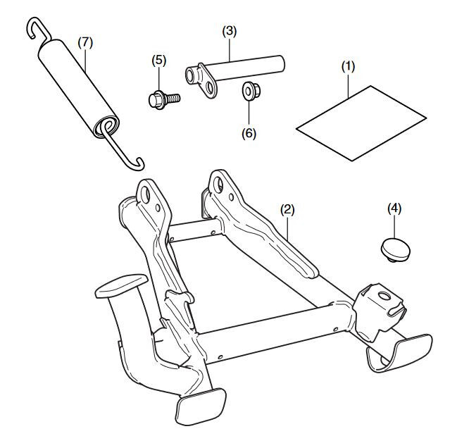 NEW 2019-2026 Genuine OE Honda CB500F Center Stand 08M70-MKP-J40