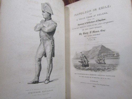 1827 O'Meara NAPOLEON IN EXILE, OR A VOICE FROM ST HELENA Beautiful Leather Rare - Picture 12 of 19