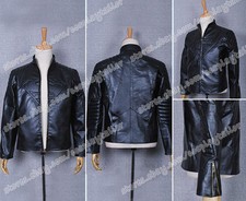 Smallville Cosplay Clark Kent Costume Black Leather Jacket Suitable Daily Wear