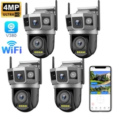4K Wireless Security Camera System Outdoor Home Dual Lens Wifi Night Vision Cam