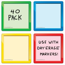 StoreSMART - Smart Magnetic Note Cards - Variety 40-pack - SMN3X3-VP40