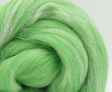 MERINO/ALPACA BLEND TOP. GREEN. 25g, 50g & 100g packs. ROVING. FELTING. CRAFTS