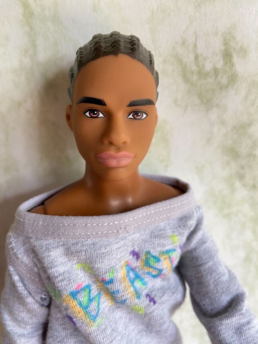 BARBIE FASHIONISTA AFRICAN AMERICAN KEN DOLL CORN ROWS ECU BARBIE FASHIONISTA AFRICAN AMERICAN KEN DOLL CORN ROWS ECU