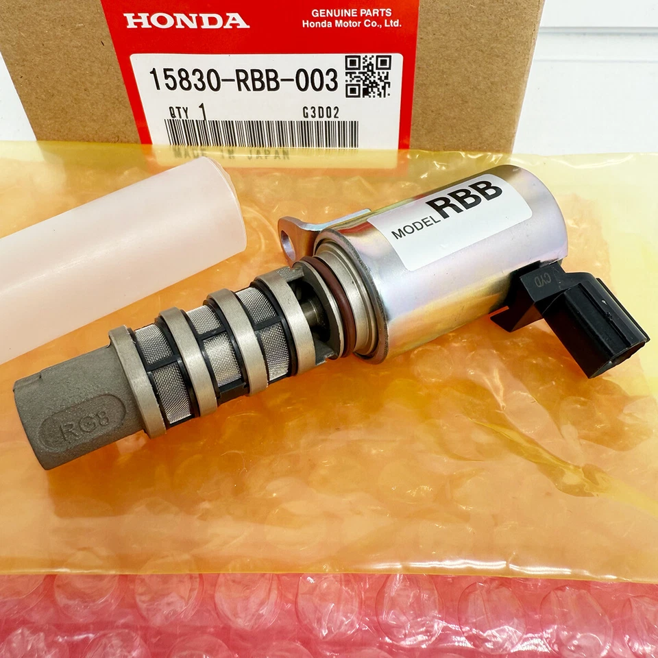 15830-RBB-003 para válvula de control de aceite VTC solenoide de distribución variable Honda Acura RDX Foto 3 de 4
