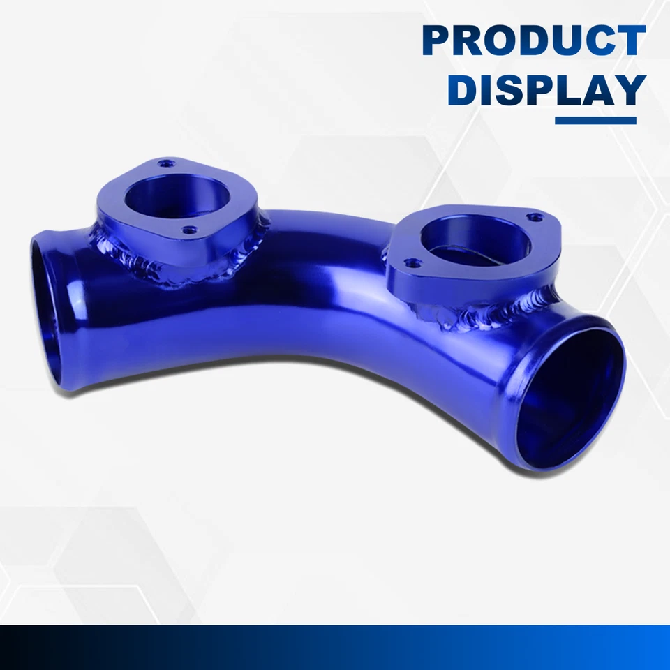 BLUE TYPE-S/RS/RZ 2.5" 70 DEGREE TURBO BLOW OFF VALVE DUAL FLANGE PIPE ADAPTOR - Image 2 of 4