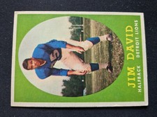 1958 Topps Football Card # 13 Jim David - Detroit Lions (EX)