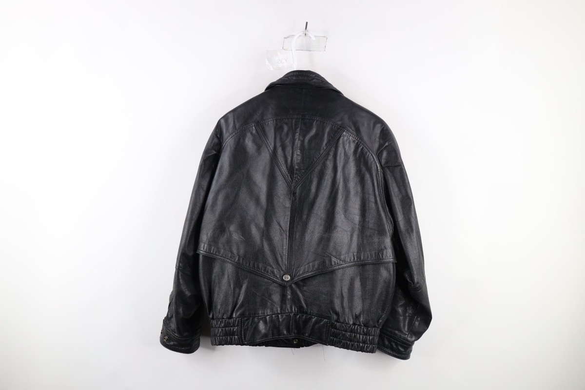 Vintage 90s Streetwear Mens Small Distressed Lined Leather Vintage 90s Streetwear Mens Small Distressed Lined Leather