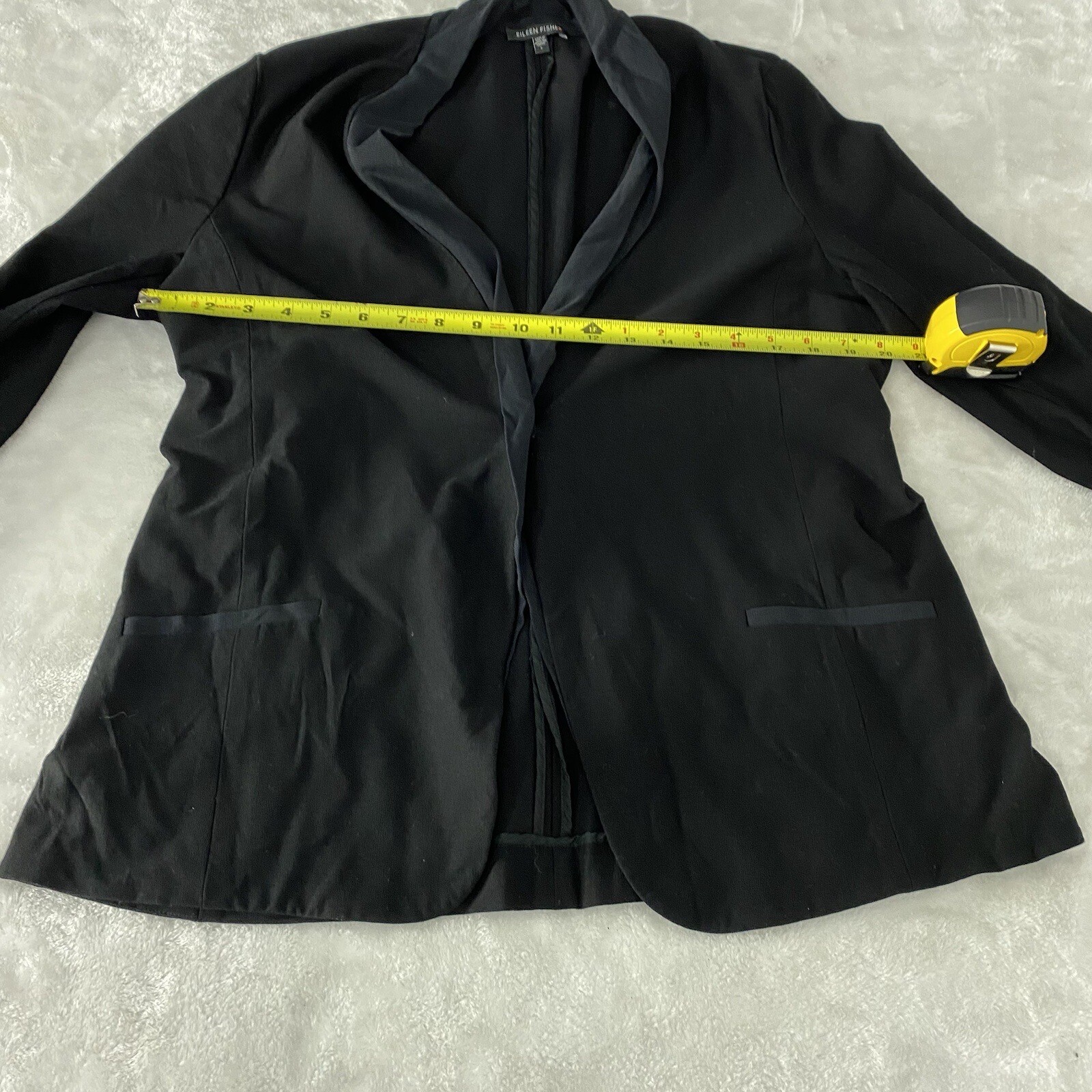 Eileen Fisher Single Snap Crepe Basic Blazer Jack… - image 15