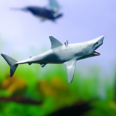 Kreatives DIY Aquarium schwimmende Ornamente Aquascape Hai Figur Decor Fisch 