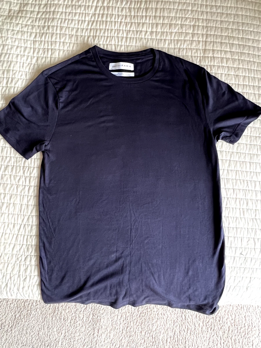 zara essentials men's t shirt