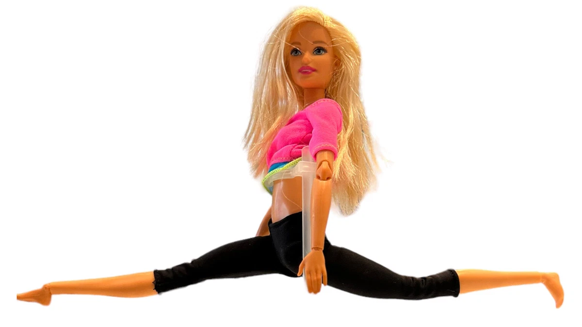 2016 Barbie Made Move Barbie Yoga Doll MTM BLONDE Hair Fully