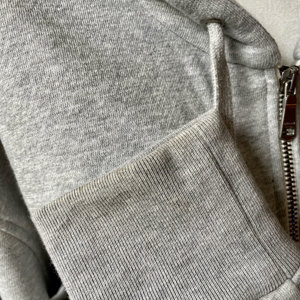 GUCCI Logo Stripe Sweatshirt Track Zip Jacket Hoodie Grey