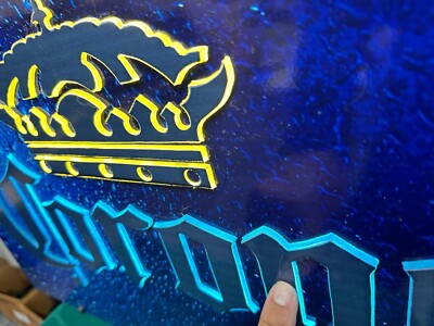 Corona Beer  Light Box 3d  Done by Hand 23 3/4 × 16  1/2 × 3  1/2
