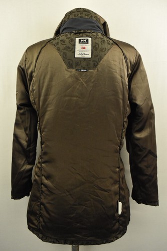 HELLY HANSEN Womens Insula Jacket Waterproof Windproof Hoodded Brown Coat Size L - Picture 14 of 17