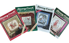 Lot of 4 Stoney Creek Cross Stitch Collection Magazines Year 1990-1993 Christmas