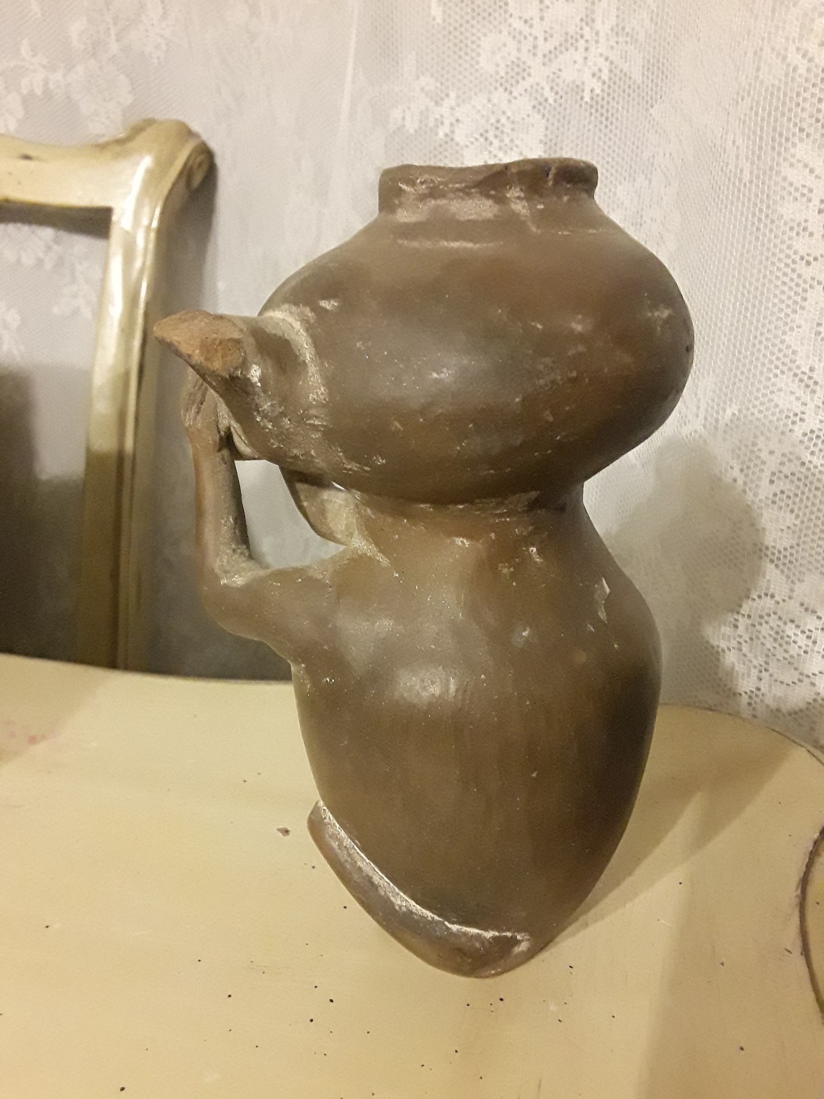 LAKE ERIE ARTIFACT, Clay Pottery Lake Erie Sunken Treasure/Artifact