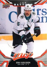 2022-23 Upper Deck MVP - #36 Erik Karlsson ICE BATTLES PARALLEL HOCKEY CARD