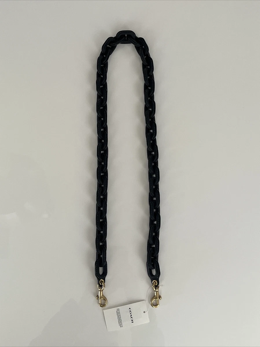 Leather Covered Chain Strap