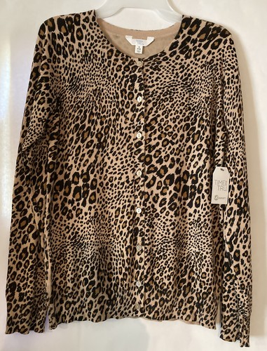 Time and Tru Core Button Front Cardigan 
