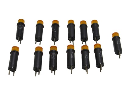 Lot of 13 Dialco  Orange Cartridge Lamp  28V 20Ma 507-4961  #T3