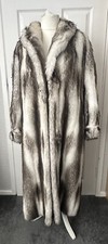 Sumptuous Vintage Astraka Faux Fur Opera Coat Size 12 Cruella De Vil Glamour