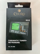 Cecilio Chromatic Tuner with Metronome Model 92-D All in One Digital Display NEW