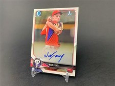 2018 BOWMAN CHROME BASEBALL NICK FANTI CPA-NF 1ST PROSPECT AUTO PHILLIES