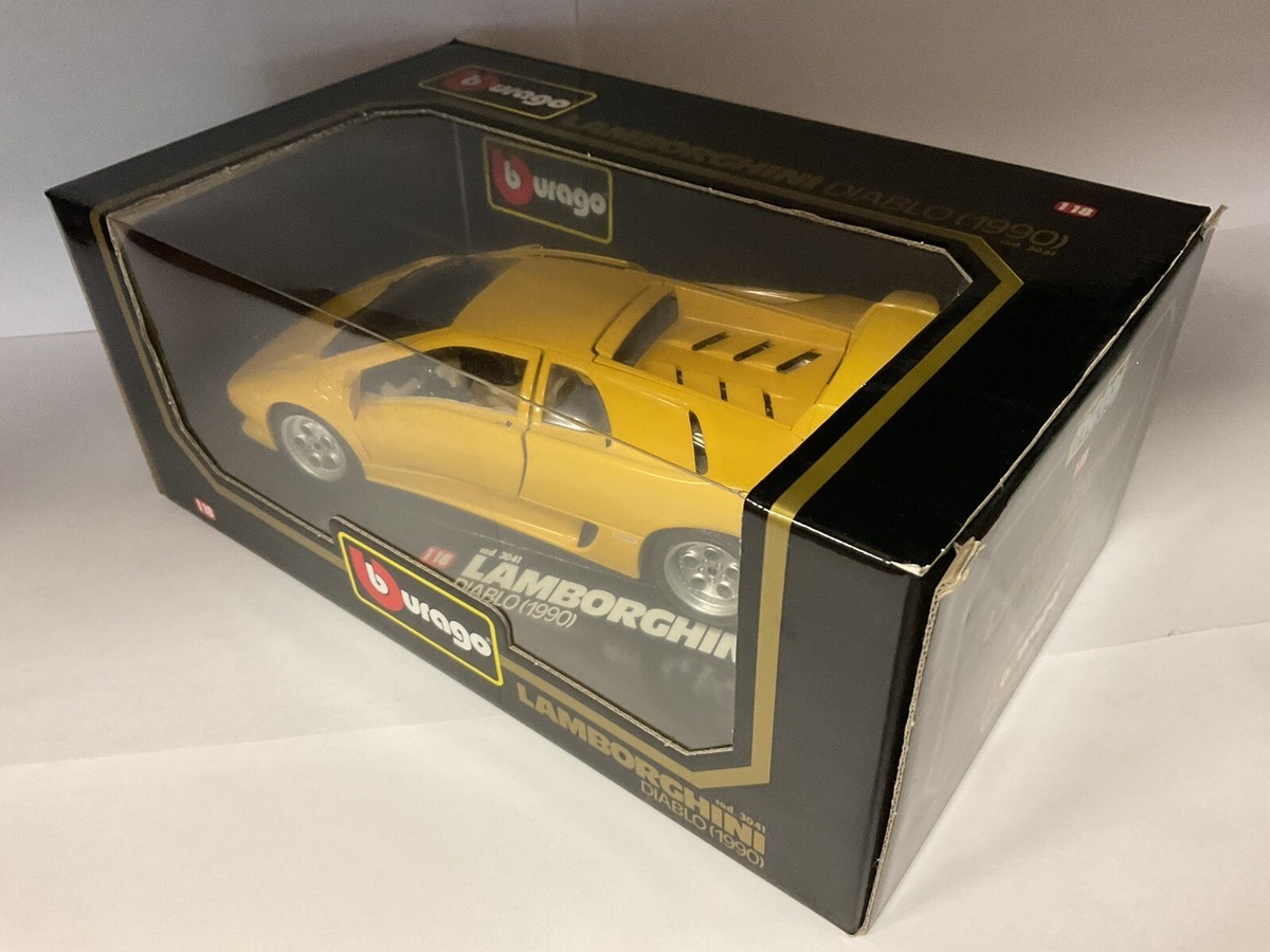 Bburago 1:18 Scale1990 LAMBORGHINI Diablo Diecast Car Model Yellow
