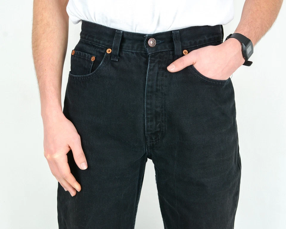 Pantalones de mezclilla LEVI'S STRAUSS 882 04 de colección para hombre W30 L30 regular recto naranja lengüeta Foto 3 de 4