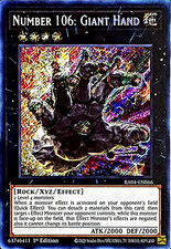 Number 106: Giant Hand [Quarter Century Secret Rare] RA04-EN066