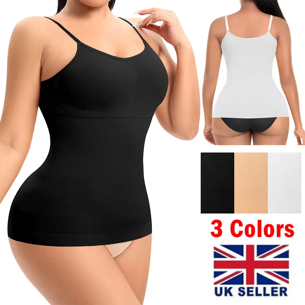 Shapewear Camisole for Women Shapewear Vests Shaper Shaping Cami Shapewear Top  Support Body Shaper Vest Tummy Control Slim (Beige, S) : :  Fashion