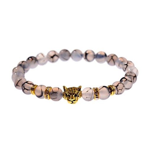 Pulsera hecha a mano con dije turquesa de moda para unisex - Imagen 14 de 24