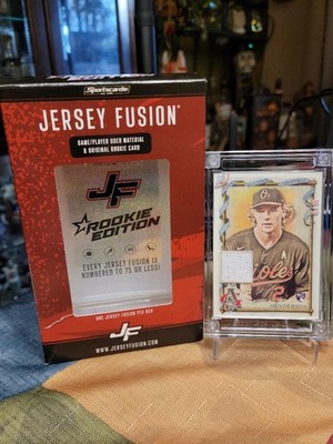 Jersey Fusion Rookie 2021 Allen and Ginter Gunnar Henderson RC game-worn 3/75