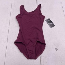 Theatricals Classwear Leotard Girls Medium Child Burgundy Tank Dancewear MC