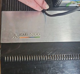 Atari 5200 4 Port Console, Cords, 9 Games - No Controller - Untested 