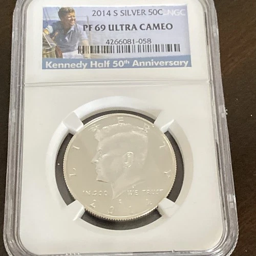 NGC PF69 - 2014-S Kennedy Half 50c ULTRA CAMEO RARE 50th Anniversary Half Dollar